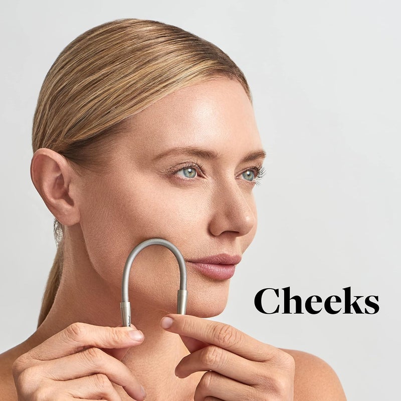 R.E.M. Spring Facial Hair Remover - The Original Hair Removal Spring [Design Patent]. Removes Hair from Upper Lip, Chin, Cheeks and Neck. 100% Stainless Steel - Image 4